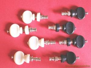 4 WHITE UKULELE TUNING PEGS FRICTION